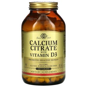 Solgar Calcium Citrate + Vitamin D3 240 viên 033984004320
