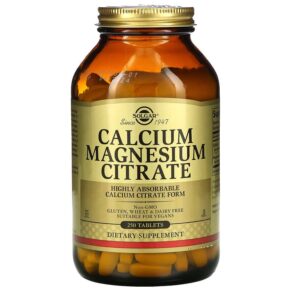 Solgar Calcium Magnesium Citrate 250 viên 033984005105