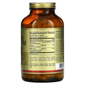 Solgar Calcium Magnesium with Vitamin D3 300 Tablets 033984005198