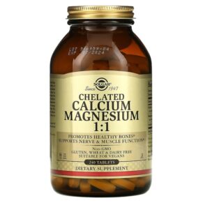 Solgar Chelated Calcium Magnesium 1:1 240 viên 033984005051