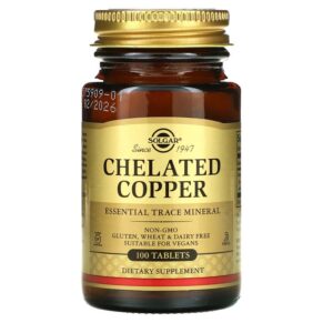 Solgar Chelated Copper 100 viên 033984006409