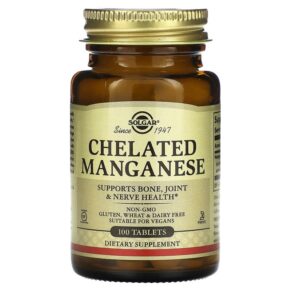 Solgar Chelated Manganese 100 viên 033984007208