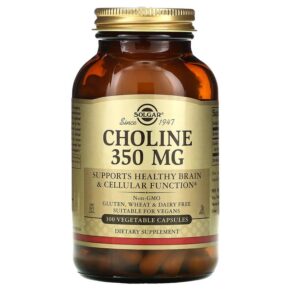 Solgar Choline 350 mg 100 viênule 033984008304