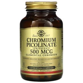 Solgar Chromium Picolinate 500 mcg 120 viên 033984008724