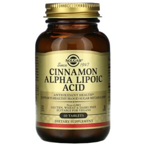 Solgar Cinnamon Alpha Lipoic Acid 60 viên 033984008786