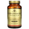 Solgar Cod Liver Oil Vitamins A & D 250 Softgels 5 Solgar Cod Liver Oil Vitamins A & D 250 viên 033984009417