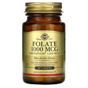 Solgar Folate 1.000 mcg 60 viên 033984535954