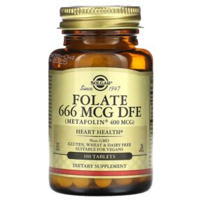 Solgar Folate 666 mcg DFE 100 viên 033984019416