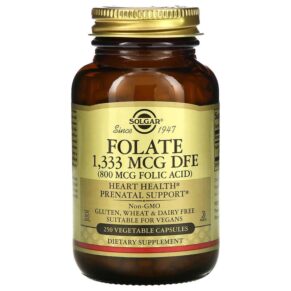 Solgar Folate 800 mcg 250 viên 033984010925