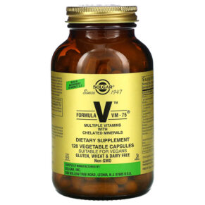 Solgar Formula V VM-75 Multiple Vitamins + Chelated Minerals 120 viên 033984011670