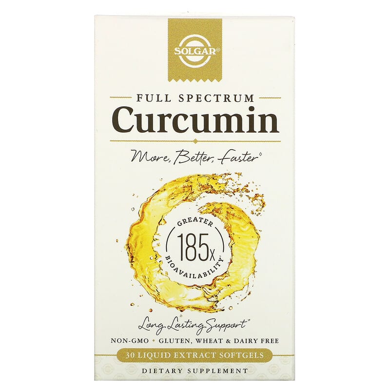 Solgar Full Spectrum Curcumin 30 Liquid Extract Softgels 1 Solgar Full Spectrum Curcumin 30 viên 033984595972
