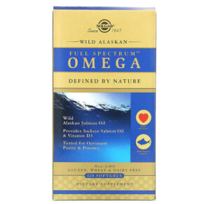 Solgar Full Spectrum Omega Wild Alaskan Salmon Oil 120 viên 033984011106