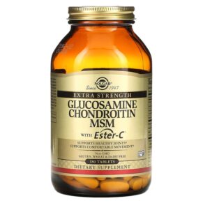 Solgar Glucosamine Chondroitin MSM + Ester-C 180 viên 033984012721