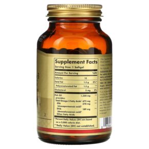 Solgar Kosher Omega-3 with EPA & DHA 675 mg 50 Softgels 033984005396