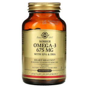 Solgar Kosher Omega-3 + EPA & DHA 675 mg 50 viên 033984005396