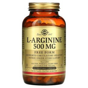 Solgar L-Arginine Free Form 500 mg 250 viên 033984001428