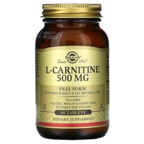 Solgar L-Carnitine Free Form 500 mg 60 viên 033984005716