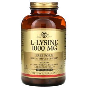 Solgar L-Lysine Free Form 1.000 mg 250 viên 033984017023