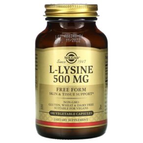 Solgar L-Lysine Free Form 500 mg 100 viên 033984016811