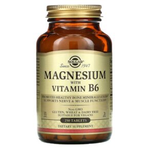 Solgar Magnesium + Vitamin B6 250 viên 033984017214
