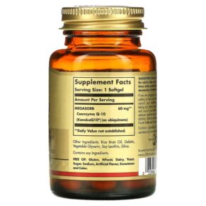 Solgar Megasorb CoQ-10 60 mg 120 Softgels 033984009585