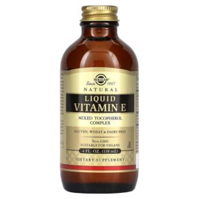 Solgar Natural Liquid Vitamin E 4 fl oz (118 ml) 033984016019