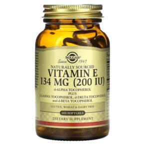 Solgar Naturally Sourced Vitamin E 134 mg (200 IU) 100 viên 033984035010