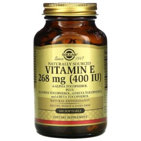 Solgar Naturally Sourced Vitamin E 268 mg (400 IU) 100 viên 033984035416