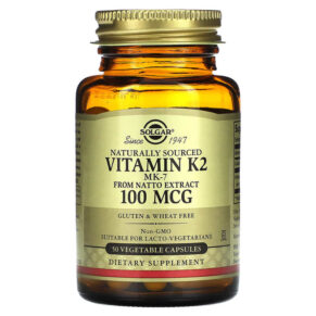 Solgar Naturally Sourced Vitamin K2 100 mcg 50 viên 033984036031