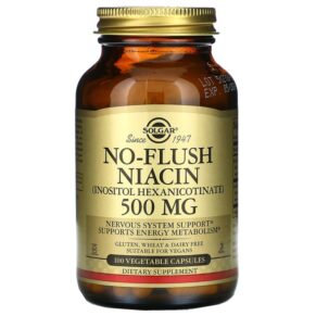 Solgar No-Flush Niacin 500 mg 100 viên 033984019119