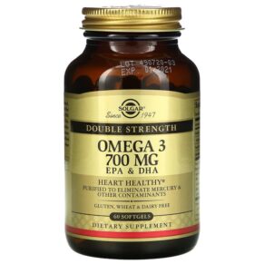 Solgar Omega-3 EPA & DHA Double Strength 700 mg 60 viên 033984020511