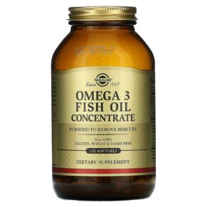 Solgar Omega-3 Fish Oil Concentrate 120 viên 033984017887
