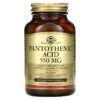 Solgar Pantothenic Acid 550 mg 100 viên 033984021716