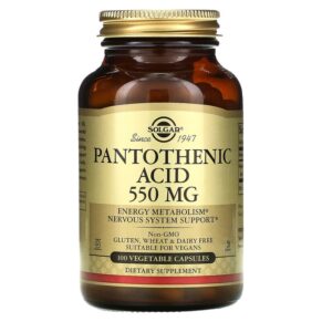 Solgar Pantothenic Acid 550 mg 100 viên 033984021716