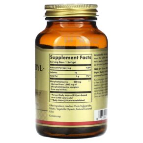 Solgar Phosphatidylserine 200 mg 60 Softgels 033984022089