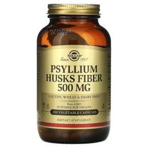 Solgar Psyllium Husks Fiber 500 mg 200 viên 033984023154