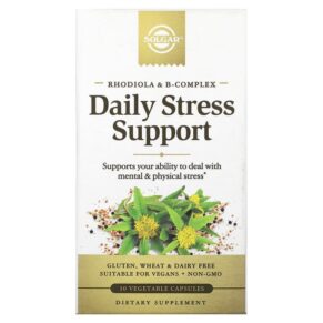 Solgar Rhodiola & B-Complex Daily Stress Support 30 viên 033984303171