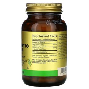 Solgar Saw Palmetto Berries 100 Vegetable Capsules 033984040236