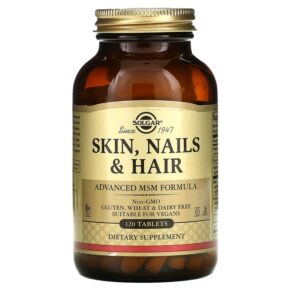 Solgar Skin Nails & Hair Advanced MSM Formula 120 viên 033984017368