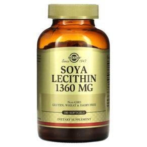 Solgar Soya Lecithin 1360 mg 180 viên 033984303942