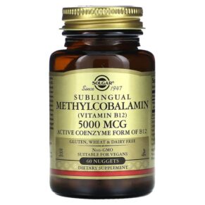 Solgar Sublingual Methylcobalamin (Vitamin B12) 5.000 mcg 60 viên 033984019591