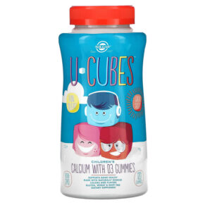 Solgar U-Cubes Children's Calcium + D3 Strawberry 120 viên 033984576001