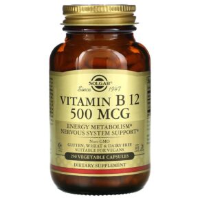 Solgar Vitamin B12 500 mcg 250 viên 033984032118