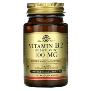 Solgar Vitamin B2 (Riboflavin) 100 mg 100 viên 033984030503