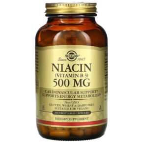 Solgar Vitamin B3 (Niacin) 500 mg 250 viên 033984018525