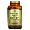 Solgar Vitamin C + Rose Hips 500 mg 250 viên 033984023819