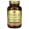 Solgar Vitamin D3 (Cholecalciferol) 15 mcg (600 IU) 120 viên 033984033191