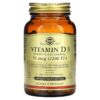 Solgar Vitamin D3 (Cholecalciferol) 55 mcg (2.200 IU) 100 viên 033984033177