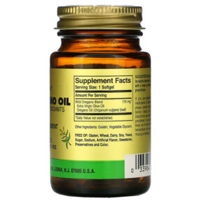 Solgar Wild Oregano Oil 60 Softgels 033984020290