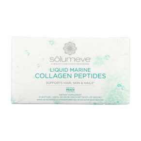 Solumeve Ageless Beauty Liquid Marine Collagen 10 Bottles 1.69 fl oz (50 ml) 898220017614